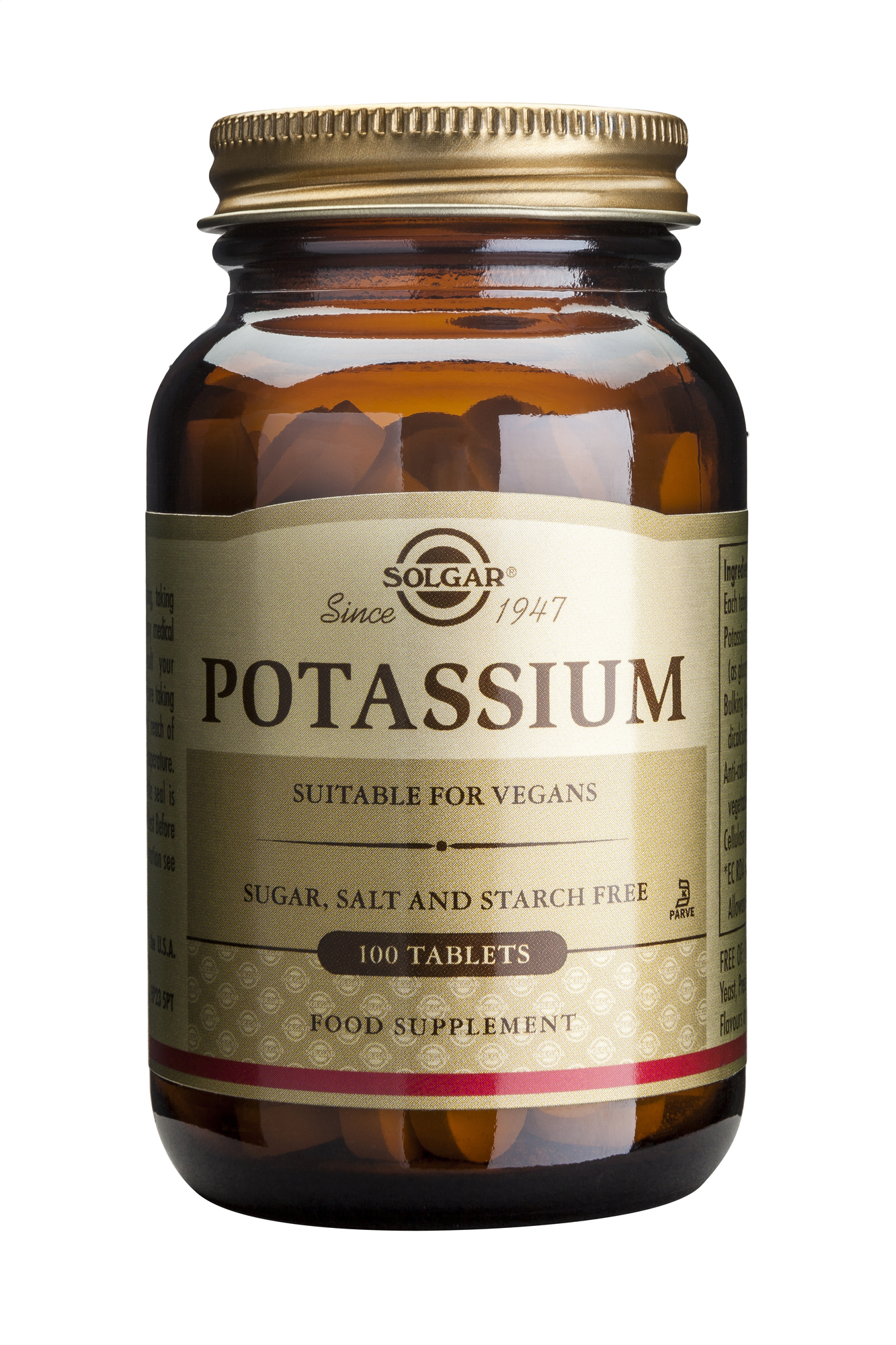 SOLGAR POTASSIUM GLUCONATE 99MG 100TABS