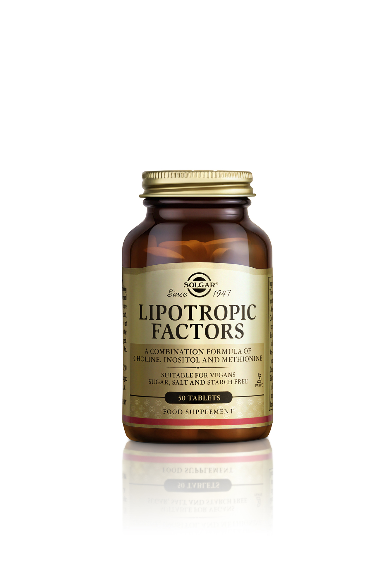 Solgar Lipotropic Factors Συμπλήρωμα Διατροφής για Έλεγχο του Σωματικού Βάρους - Ενισχύει το Μεταβολισμό του Λίπους & Βοηθά τη Μείωση της Χοληστερίνης, 50tabs