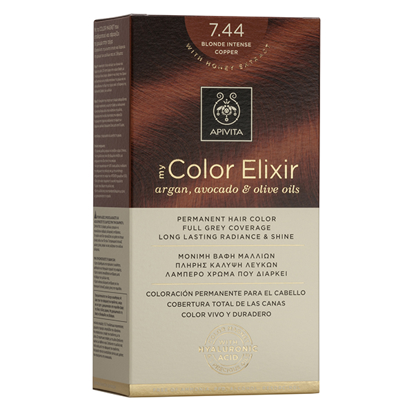 Apivita Μy Color Elixir N7,44 Ξανθό Έντονο Χάλκινο 50&75ml