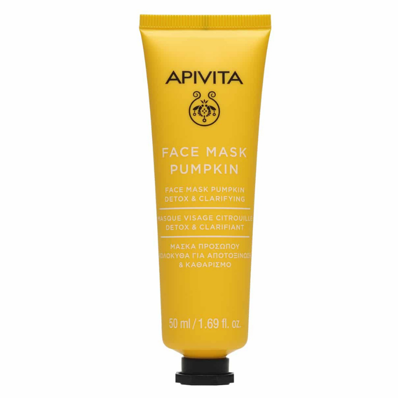 Apivita Face Mask Pumpkin - Μάσκα Προσώπου με Κολοκύθα για Αποτοξίνωση & Καθαρισμό (50ml)